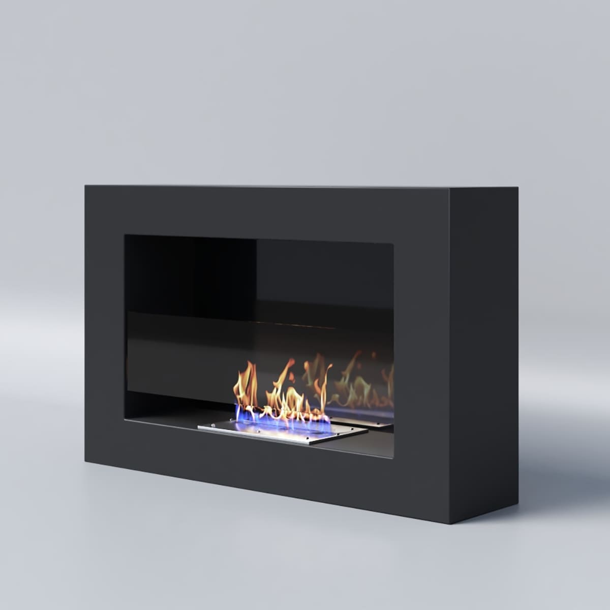 Биокамин "Русский огонь" Лайт 650N настенный с декоративным стеклом (стемалитом) по цене 19 350 руб.