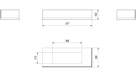 Стекло декоративное для биокамина DELTA/P/600 по цене &euro;155