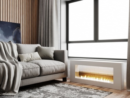 Биокамин "Русский огонь" Холл 1200 настольный белый по цене 33 800 руб.