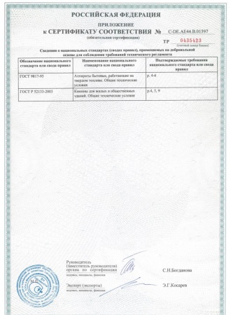 
Газовая топка Vero Design NI G1 H2 G