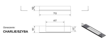 Стекло декоративное для биокамина CHARLIE по цене &euro;135