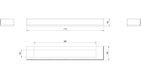Стекло декоративное для биокамина DELTA/P/1200 по цене &euro;228