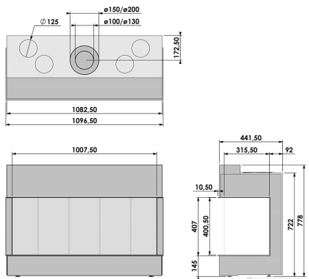 Газовый камин BellFires View Bell Medium 3